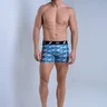 13 cueca boxer masculino branco estampado