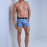 15 cueca boxer masculino branco estampado