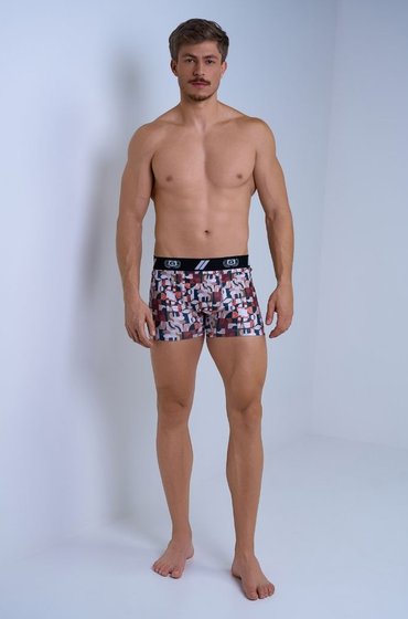 CUECA BOXER MASCULINO CHOCOLATE ESTAMPADO
