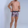 06 cueca boxer masculino chocolate estampado