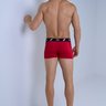 02 cueca boxer masculino microfibra vermelho
