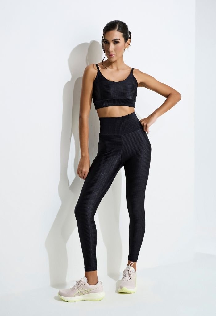 01 legging super alta feminino preto