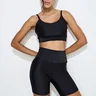 03 top com bojo e recorte feminino preto