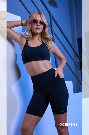 TOP SPRINT FEMININO PRETO