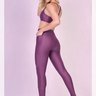 02 legging com cos anatomico e bolso feminino roxo