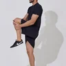 02 camiseta long fit masculina preto