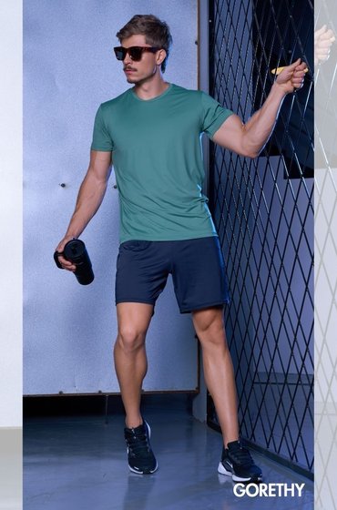 CAMISETA CASUAL MASCULINA EUCALIPTO