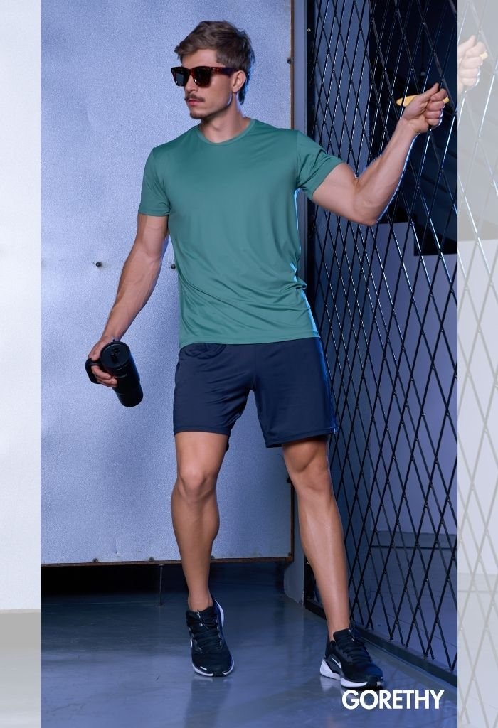 01 camiseta casual masculina eucalipto