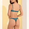 03 sutia rendado de base sem bolha alca encapada e pingente feminino esmeralda