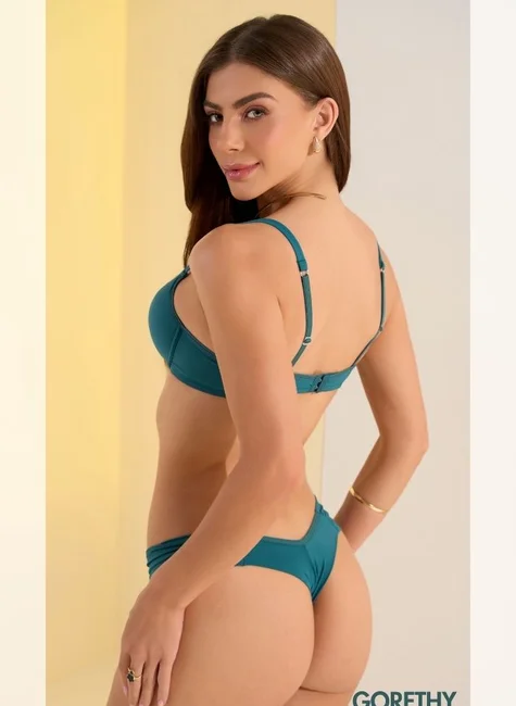 04 sutia com base com bolha e alca encapada feminino esmeralda