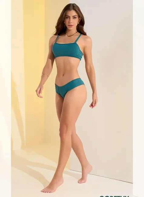 01 sutia top com alca encapada sem bolha feminino esmeralda
