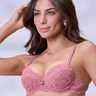 01 sutia nina rendado de base alca encapada sem bojo feminino callas