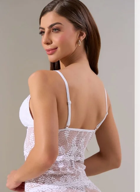 02 cropped luna com pingente feminino branco