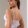 02 cropped luna com pingente feminino branco