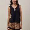 01 short doll regata com botao feminino preto