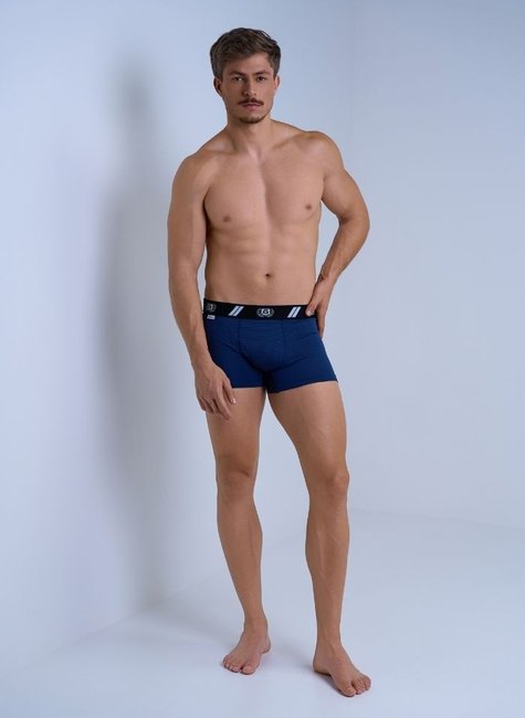 01 cueca boxer masculino azul marinho
