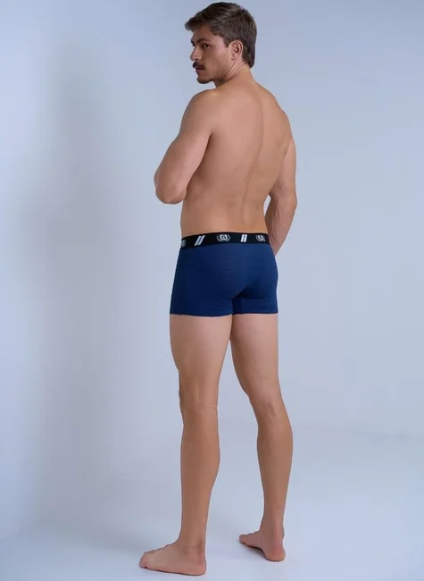 03 cueca boxer masculino azul marinho