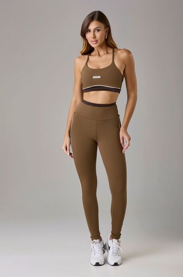 LEGGING SLIN MOVE FEMININO MARROM