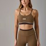 01 short slim move feminino marrom