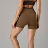 02 short slim move feminino marrom