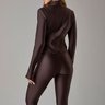 02 jaqueta slim com abertura de dedo feminino marrom
