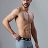 03 cueca boxer masculina cinza