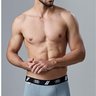 04 cueca boxer masculina cinza