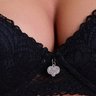 06 conjunto de renda com bolha feminino preto