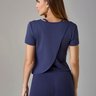 02 t shirt zaya transpassada feminino azul marinho