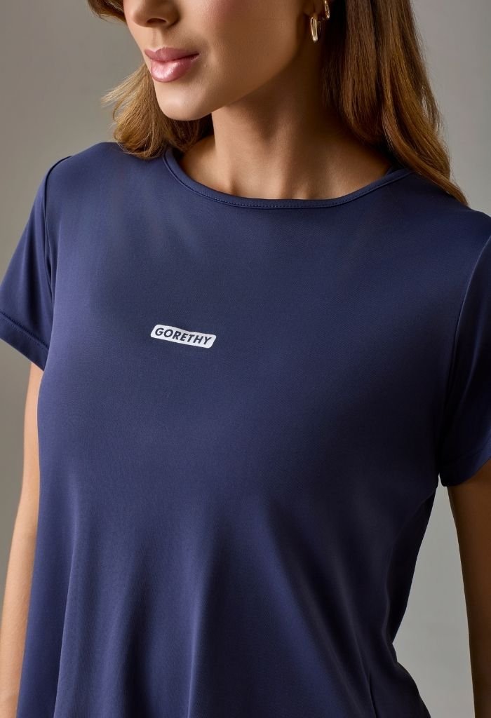 03 t shirt zaya transpassada feminino azul marinho