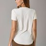 02 t shirt long fit feminino branco