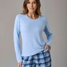 04 pijama longo safira feminino azul estampado