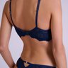 05 conjunto de renda sem bolha e com pingente feminino marinho