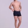 Cueca Boxer Masculina Preta com Caimento Anatômico Gorethy