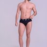 40942-preto-1.jpg Cueca Slip Masculina em Coton Preta Gorethy - Modelo Frente Inteira