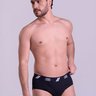 40942-preto-3.jpg Cueca Slip Masculina em Coton Preta Gorethy - Plano Médio
