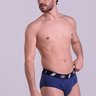 40942-marinho-3.jpg Cueca Slip Masculina em Coton Azul Marinho Gorthan - Plano Médio