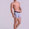 41433-cinza-2 Cueca Boxer Masculina Cinza Gorthan - Vista Lateral e Caimento