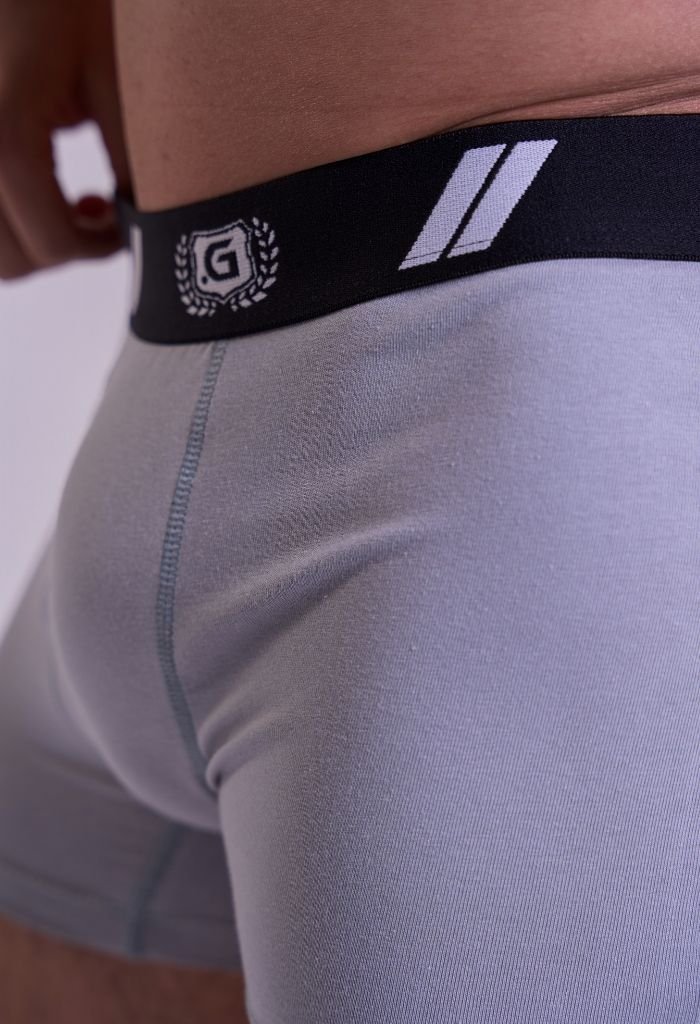 41433-cinza-4 Detalhe da Costura e Textura do Coton Cueca Boxer Gorthan Cinza