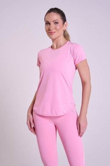 Camiseta T-Shirt Long Fit Feminina Balerine Manga Curta Gorethy
