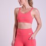 Top Pulse Torção Feminino Flamingo Gorethy - Plano Médio Frontal com Bermuda