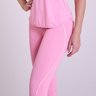 41456-balerina-5 Legging Training Feminina Rosa Balerina Gorethy - Vista Lateral Close-up com Detalhe de Viés