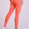 Legging Training Feminina Laranja Flow Gorethy - Vista Costas Close-up nas Pernas e Quadril