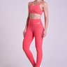 Legging Pulse Feminina Flamingo Gorethy com Bolsos Laterais - Vista Lateral e Frontal com Top