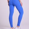 Legging Pulse Feminina Azul Oceano Gorethy - Vista Costas e Lateral Corpo Inteiro