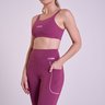 Legging Pulse Feminina Viena Gorethy com Bolsos Laterais - Vista Frontal Enquadramento Médio com Top