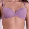 Sutiã Ana Clara com Bolha Lilás Satim Gorethy - Close-up Frontal no Bojo e Decote