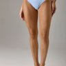 Calcinha Básica Cotton Feminina Azul Frozen Gorethy Modelagem Biquíni - Vista Frontal Corpo Inteiro